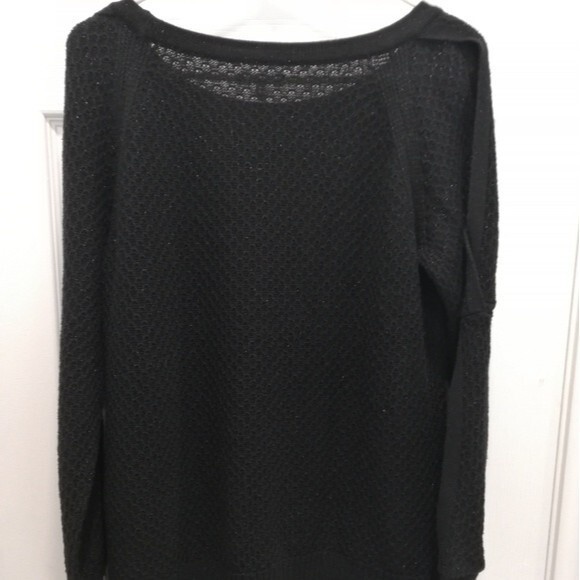 Maurice Black Glitter Sweater with Arm Key Holes - Picture 2 of 4